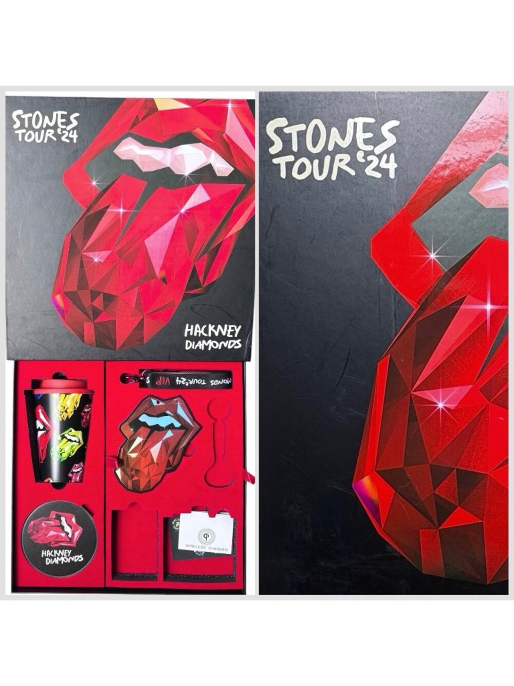 Rolling Stones 2024 Hackney Diamonds Tour VIP Merchandise Gift Box, Souvenir